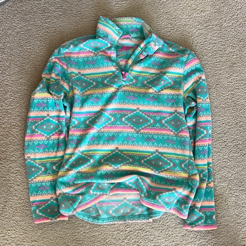 Mens Chubbies fleece quarter zip